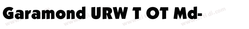 Garamond URW T OT Md字体转换